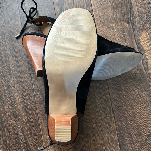 Franco Sarto Peep Toe Tie Booties - Picture 5 of 6